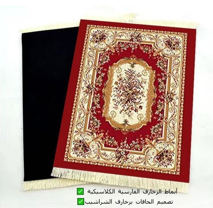 Field Coffee Mat &mouse mat  Coffee Cup Mat Coffee Mug MatTable Mat Mouse Pad Rubber Rectangle 27x18x0.5 cm Red - Image 2